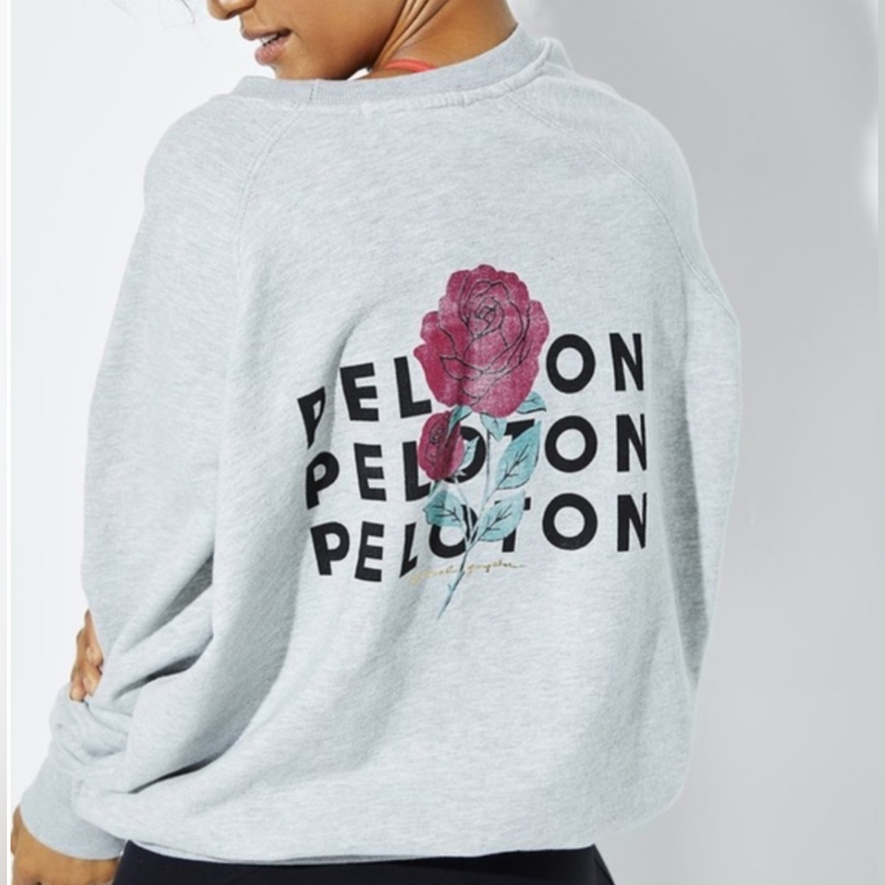 Spiritual Gangster X Peloton Gray Crewneck Sweater